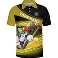 thumbnail image 6 of Personalized Billiard Polo Shirt Shirts Men Women Custom Name 3D Team Apparel Gift 8 Ball Pool S-5XL (Blue, 2XL), 6 of 8