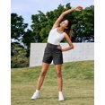 thumbnail image 4 of Shorts G4Free de cintura alta para yoga y running, negros, talla L, 13 cm, 4 of 6