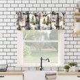 thumbnail image 2 of Rustic Woodland Valance Curtain, Wild Animal Bear Deer Fox Wolf Country Lodge Cabin Windows Curtain Valance for Cottage Kitchen Dining Room Home Decor, One Panel 54x18in, 2 of 6