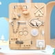 thumbnail image 1 of Tablero ocupado de madera Tablero sensorial Juguete para niños pequeños Juguetes de viaje Juguetes de aprendizaje preescolar, 1 of 3