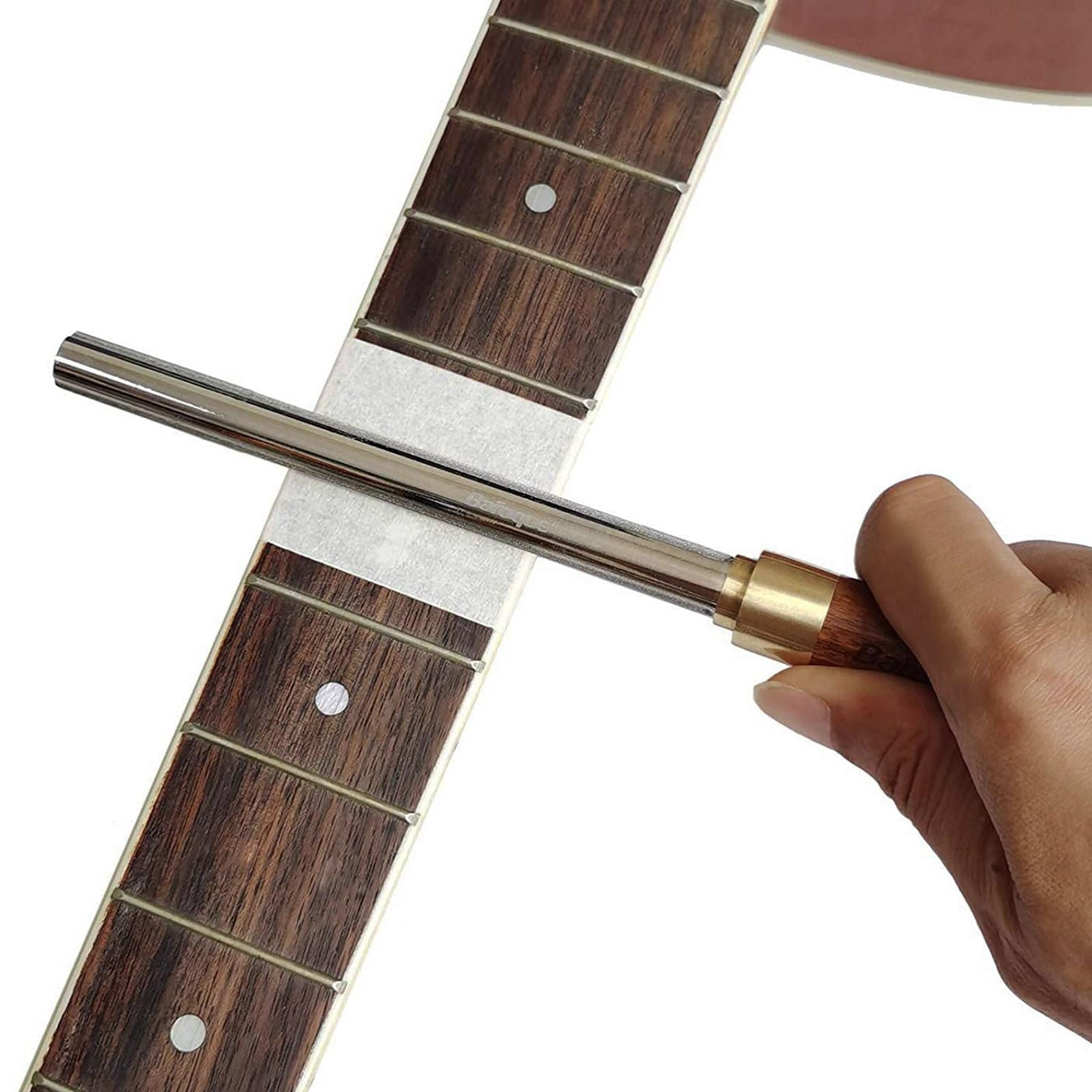LeeQinersw Guitar Fret Crowning Dressing File Luthier Tools Wood Handle Professional Guitar