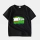 thumbnail image 4 of Gibobby Blusa Niños Camiseta de manga corta de verano para niños pequeños y niñas, diseño de coche de dibujos animados para bebés y niñas(Anaranjado, 3-4 Años), 4 of 5