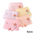 thumbnail image 2 of Esaierr 5PCS Big Kids Toddler Girls Printed Cartoon Underwear Briefs,Big Baby Girls Comfortable Skin-Friendly Soft Shorts,2-13 Years Old Shorts, 2 of 5