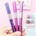 thumbnail image 3 of 8 Colors Metallic Marker With 2-Color Effect Outline Marker  Diy Photo Album Paint Marker Pen With Color Outline Shimmer Marker Set For Metal Ceramic Glass Greeting Cards, 3 of 6