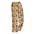 thumbnail image 6 of Trgacdwlo Halloween Fleece Pj Pants Women Pumpkin Funny Graphic Pajama Pants Fuzzy Fall Winter Warm Womens Lounge Pants, 6 of 7