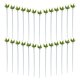 thumbnail image 3 of 50 juegos de sépalos de rosas artificiales: cálices de flores artificiales, tallos y clavos para manualidades, suministros realistas para arreglos florales y ramos., 3 of 7