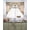 Brown, variant on Vintage Bees Crowns Swag Valances for Windows, Small Curtains Drapes, Retro Leaves Rings Gray Wooden Kitchen Window Curtains Over Sink Rod Pocket Window Treatment Valance for Bedroom/Bathroom 56"x36"