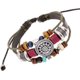 thumbnail image 2 of Mujer señora Bohemia viento con cuentas multicapa tejido a mano pulsera joyería, 2 of 5