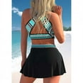 thumbnail image 3 of Robe de Bain Deux Pièces pour Femmes Grande Taille avec Jupe, 3 of 5