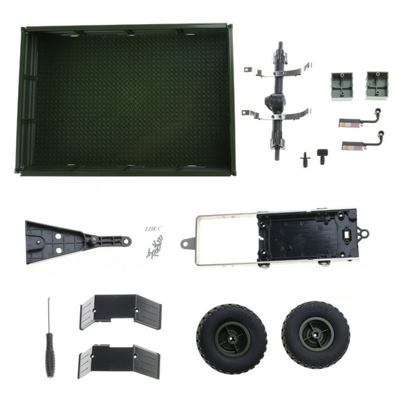 Yokua Upgrade Trailer DIY Part Set For WPL 1/12 Military Truck RC Car DIY Accessories