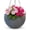 Gray, variant on Headwind New Castle Planter – ”8 Grey Lightweight Durable Woven‑Style Round Tapered Pot with Drainage Plug for Indoor Plants & Outdoor Use by Robert Allen