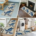 thumbnail image 5 of Runner Rugs 2x6 Ft, Navy Blue Turtle Coastal Non Slip Area Rugs for Kitchen Bedroom Entryway, Nautical Summer Ocean Vintage Washable Carpet Runner Rug Floor Mats for Bedroom Home Decor, 5 of 9