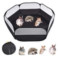 thumbnail image 1 of Small Animals Cage Tent, Breathable & Transparent Pet Playpen Foldable Waterproof Bottom Outdoor, 1 of 4