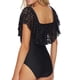 thumbnail image 3 of Trajes de baño de una pieza con hombros descubiertos y encaje para mujer Tempt Me, 3 of 5