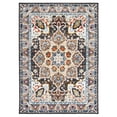thumbnail image 2 of SAFAVIEH Riviera Ulysses Medallion Polyester Machine Washable Area Rug, Beige/Charcoal, 7'9" x 10', 2 of 13
