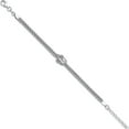thumbnail image 2 of Sterling Silver Rhodium-Plated Knot 6.5In With 1In Ext Popcorn Chain Bracel (Width 4.1) (Length 7.5) - Jbsp, 2 of 5