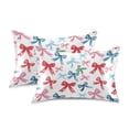 thumbnail image 3 of Ryvnso Satin Pillowcase Watercolor Bows Pillow Cases Standard Size 26x20in, 3 of 6