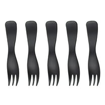 FOMIYES Cake Forks Black Plastic 100Pcs 4.3*1.1*0.2In