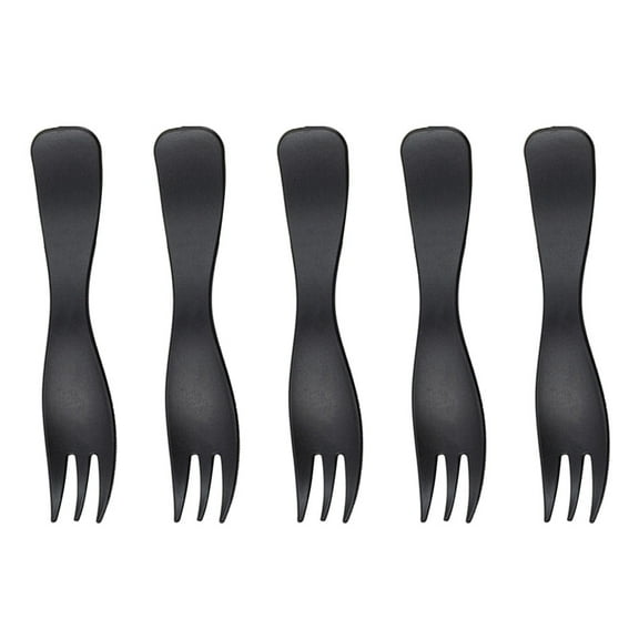 FOMIYES Cake Forks Black Plastic 100Pcs 4.3*1.1*0.2In