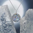 thumbnail image 2 of NUNCAD Tree of Life Necklace for Women 925 Sterling Silver Necklace Abalone Shell Pendant Necklace, 2 of 5