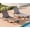 Taupe, variant on CDCASA Oversized Outdoor Chaise Lounge Chair – 5-Position Adjustable Backrest, Hidden Cup Holder, Weather-Resistant Resin Pool Lounge Chairs for Patio, Deck, and Backyard (Set of 1，White）