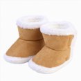 thumbnail image 3 of NOLDARES Home Warm Shoes Socks Baby Girls and Boys Warm Shoes Soft Booties Soft Comfortable Boots Infant Toddler Snow Boots(Khaki,5), 3 of 9