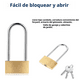 thumbnail image 3 of Cerradura de latón sólida, cerradura de candado al aire libre, cerradura de llave de 2.95 pulgadas, armario de recogida del gimnasio de la escuela, valla, caja de herramientas, recogida de clavos, 3 of 6