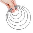 thumbnail image 2 of 10 Pcs 5 Sizes Metal Hoop Rings Compatible With Diy Wreath Dream Catchers Crafts, 2 of 4