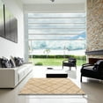 thumbnail image 6 of Ahgly Company Indoor Rectangle Abstract Sun Yellow Solid Area Rugs, 5' x 7', 6 of 6