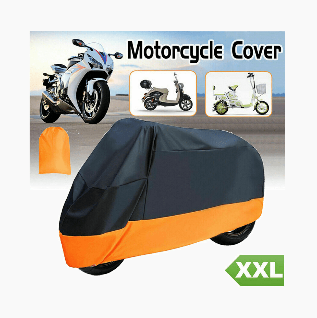 3XL Motorcycle Bike Cover Waterproof For Harley Davidson Outdoor Rain Dust Large