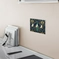 thumbnail image 5 of Yayeee Toggle Light Switch Wall Plate 2-Gang 4.56"x4.48" Decorative Outlet Cover, Navy Blue Peacock Pattern, 5 of 7
