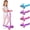 Pink+Purple, variant on BELEEV Scooters for Kids, 3 Wheel Kick Scooter for Toddlers, 4 Adjustable Height, Lean to Steer, Light up Wheels, Extra-Wide Board for Ages 3-14, Pink+Purple