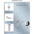 thumbnail image 4 of I Love You Necklace 100 Languages Projection Necklace I Love You Necklace 100 Languages 925 Sterling Silver Cross Necklace Christmas Jewelry Gifts for Women Wife Mom, 4 of 7