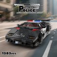 thumbnail image 2 of Honchoes Police Car Building Set Compatible with Lego City Car Toy Gift for Adults Boys 1383 PCS, 2 of 9