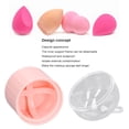 thumbnail image 3 of Makeup Sponge Clear Case, Cover Dustproof Plastic Makeup Sponge Holder   for Ear Studs, 3 of 8