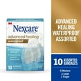 Nexcare Advanced Healing Hydrocolloid Waterproof Bandages, Assorted