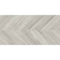 thumbnail image 5 of The Tile Life Saxon 24" x 48" Gray Chevron Matte Porcelain Floor and Wall Tile, Case of 2, 5 of 14