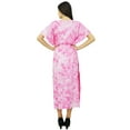 thumbnail image 2 of Bimba Womens Long Maxi Caftan Soft Pink Maxi Gown Cover Up Ladies Kaftan Dress, 2 of 5