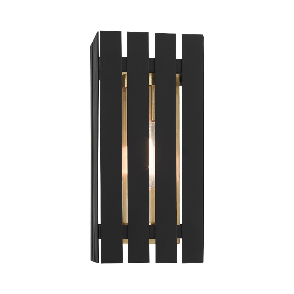 20752-12-Livex Lighting-Greenwich - 13 One Light Outdoor Wall Lantern Satin Brass Finish with Clear - image 2 of 7
