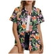 thumbnail image 1 of Pantalones Cortos para Mujeres Sexy, Casual Estampado Cómodo Manga Corta Botón Top Blusa para el Verano Y Diario, 1 of 5