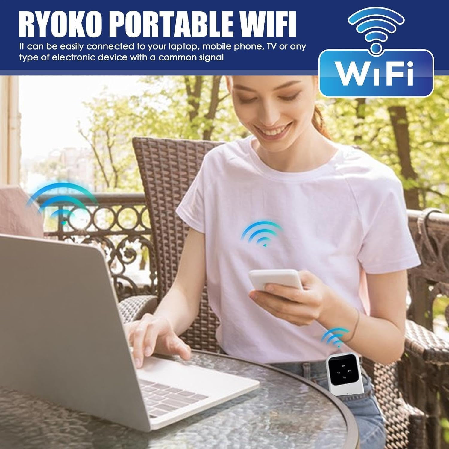 Portable WiFi Hotspot Pro, 2025 Best Pro Portable WiFi Internet, Portable Router (1 Pcs)