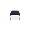 thumbnail image 3 of Waterfall Reception Waiting Room 3-Seat Bench / Black Steel / Navy Blue, 3 of 5
