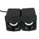 thumbnail image 5 of Altavoz de escritorio con subwoofer potente alimentado por USB, minialtavoz LED de escritorio para computadora portátil PalyStation4 en casa, color negro, 5 of 15