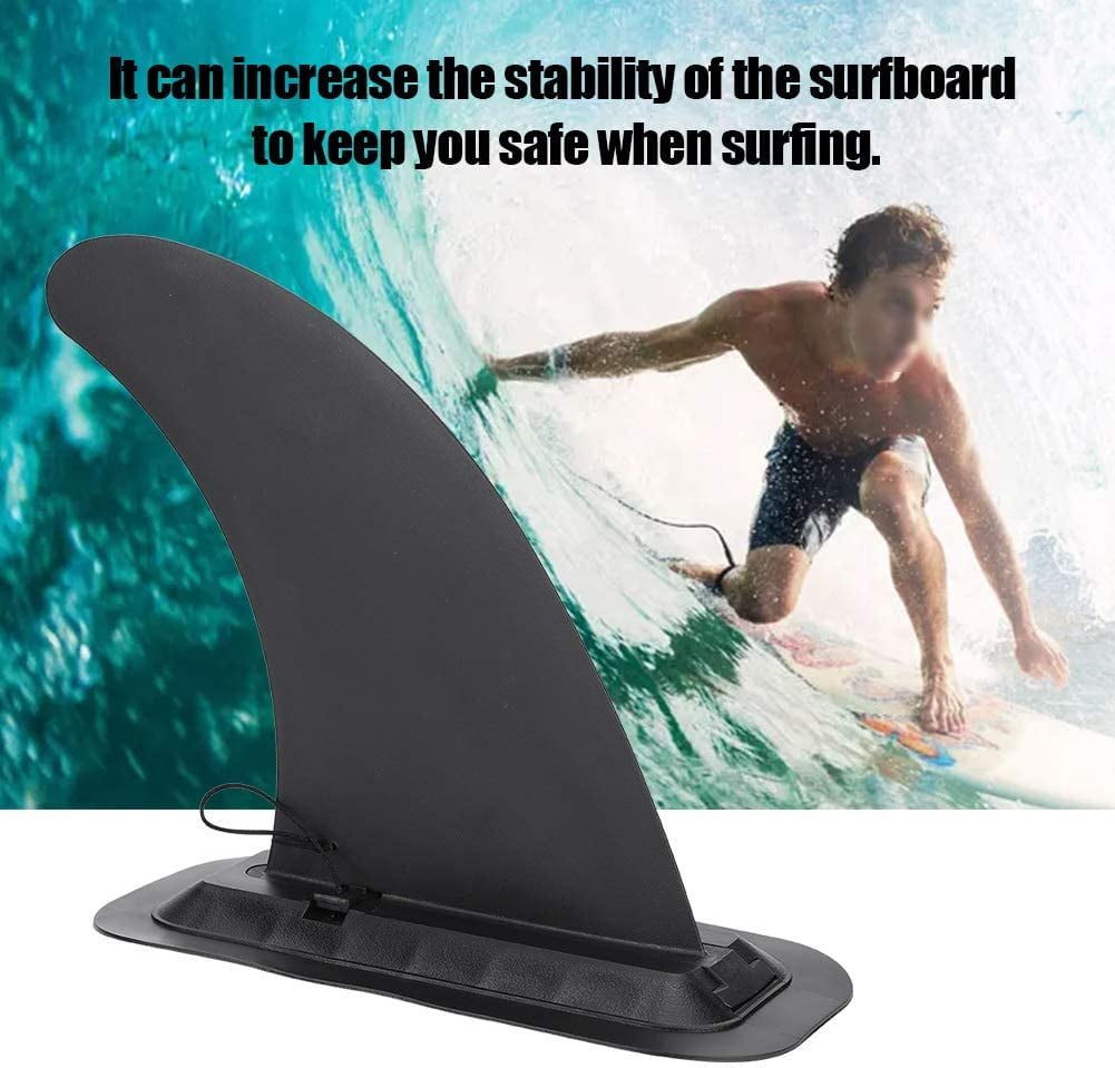 Detachable Inflatable Surfboard Fins 8in Center Fin Longboard & SUP Single Fin for Surfboard & Paddleboard Stand Up Paddle 