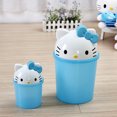 thumbnail image 6 of Hello Kitty Clamshell Dustbin Trash Can Rubbish Bin Kawaii Trash Can Bedroom Living Room Toilet Paper Basket, 6 of 9