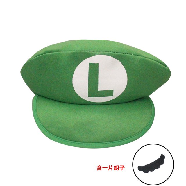 SQ2 Super Mario Bros Sombrero Luigi Gorra Cosplay Ropa Deportiva Rojo Verde Para Adulto Niño Disfraz De Halloween props Fiesta Gao Jiahui unisex