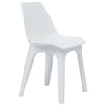 thumbnail image 6 of vidaXL Patio Chairs 2 Pcs Modern Dining Kitchen Chair for Outdoor Plastic, 6 of 16
