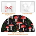 thumbnail image 6 of Kll 36" Christmas Tree Skirt Red Mushrooms Xmas Tree Skirts Mat For New Year Xmas Holiday Party Indoor Outdoor Home Decoration, 6 of 9