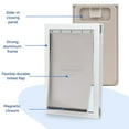 thumbnail image 5 of PetSafe Freedom Aluminum Pet Door - X-Large - White, 5 of 9
