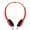 Red, variant on YAHHU Foldable Wired Stereo Headset Children Headphone with Built-in Microphone for Smartphone Tablet PC Online Learning Travel Kids On-Ear Headphone Black